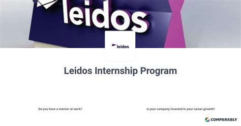 After applying online and submitting my resume, I was contacted by email to set up a phone interview. . Leidos internship interview reddit